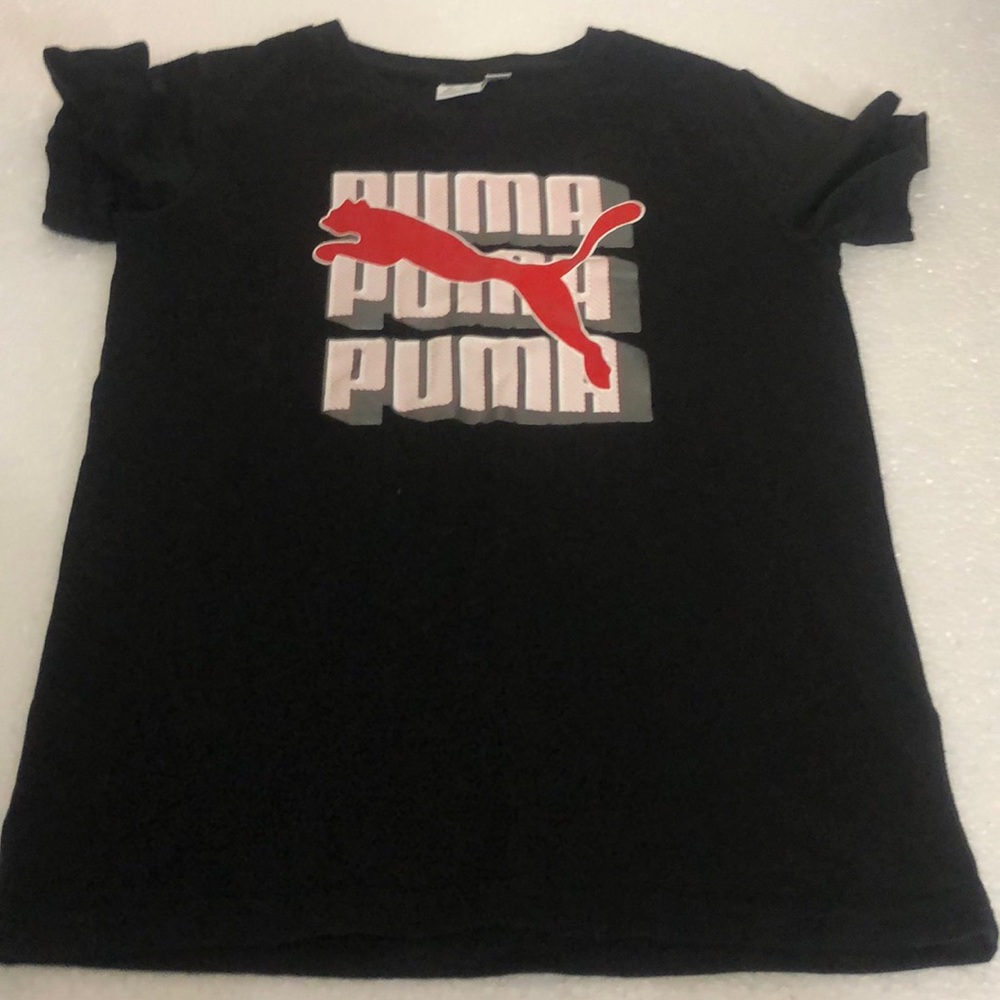 Puma kids black t shirt - M 10-12